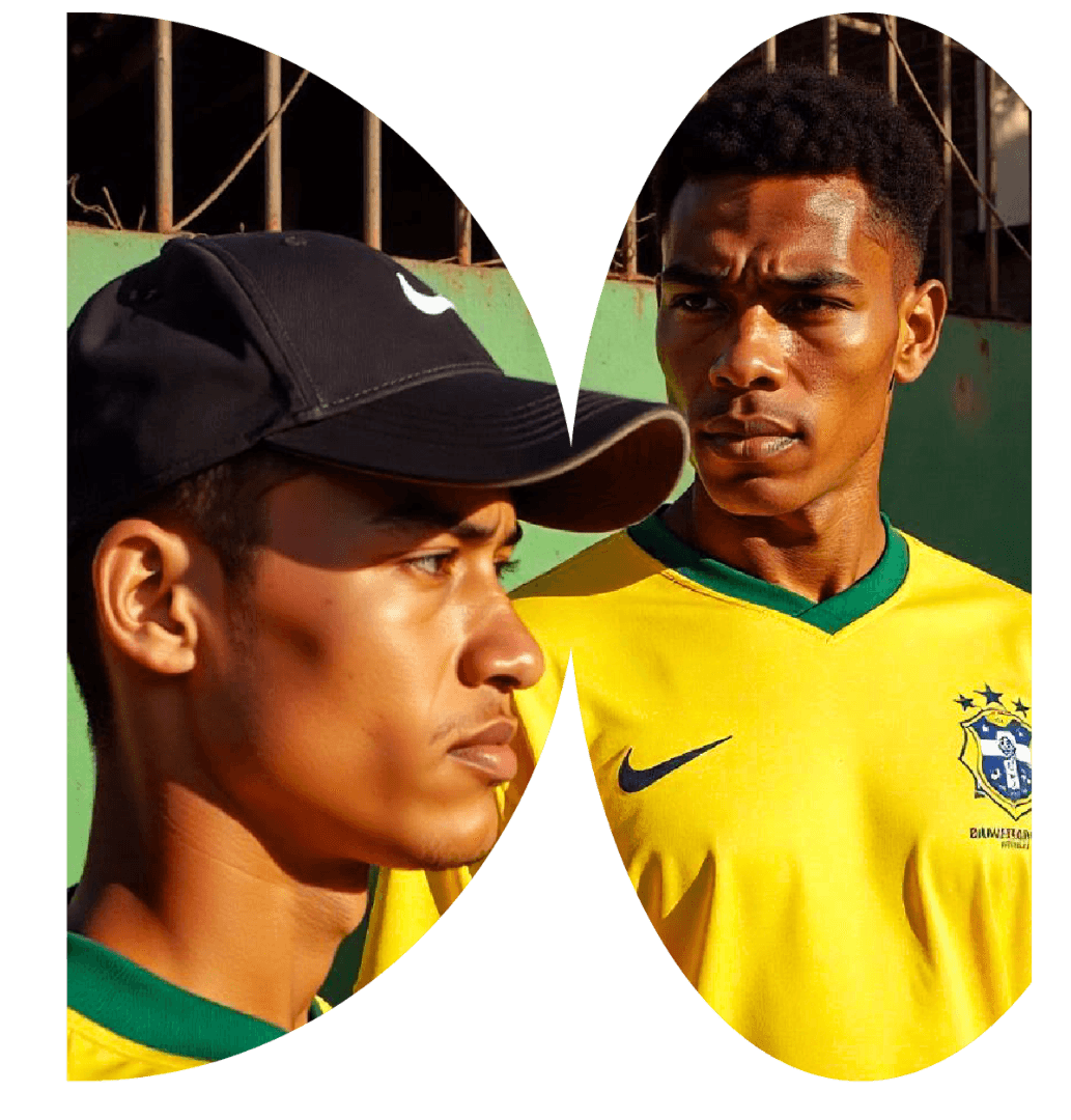 Young people from the community